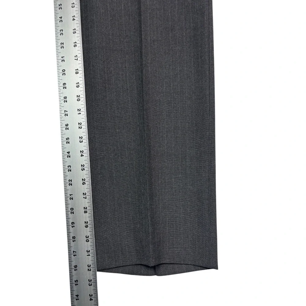 vtg Western 48L 36x32 Gray Pinstripe 2pc Pant Suit USA Made Cowboy Rodeo Mens
